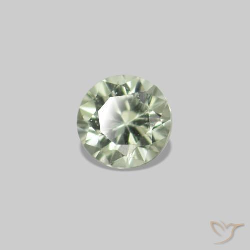 2.27 ct natürliche Sehr helles Grün Saphir-Edelsteine, Rund Schliff, VS