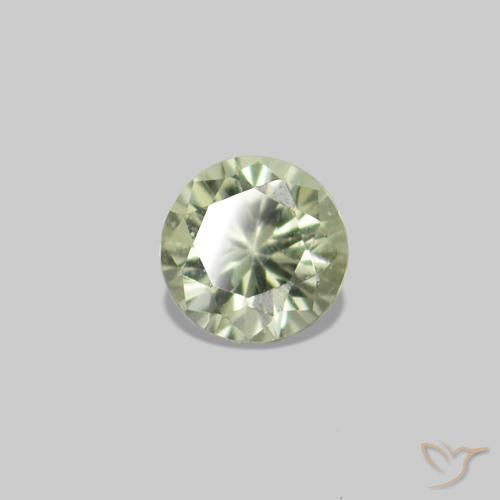 2.25 ct natürliche Sehr helles Grün Saphir-Edelsteine, Runden, VS
