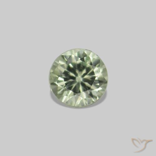 2.25 ct natürliche Blasses Grün Saphir-Edelsteine, Runden, VS