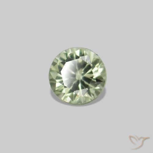 2.25 ct natürliche Blasses Grün Saphir-Edelsteine, Runden, VS