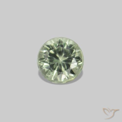 2.25 ct natürliche Helles Birnengrün Saphir-Edelsteine, Runden, VS