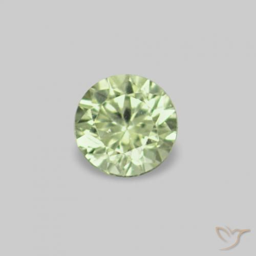 2.26 ct natürliche Sehr helles Grün Saphir-Edelsteine, Runden, VS