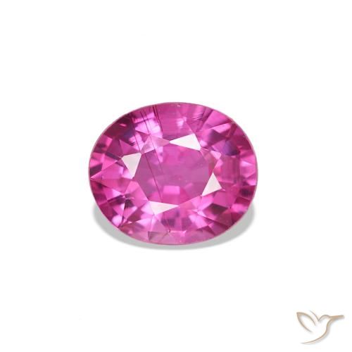 0.62ct Dunkelpink Saphir, Oval, VS