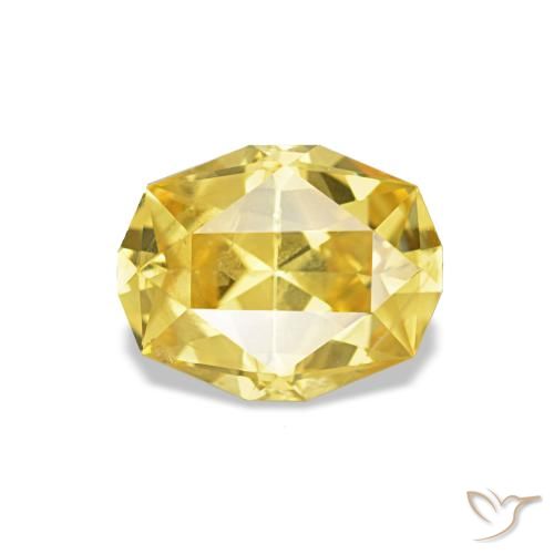0.92ct Gelb Saphir, Oval, VS