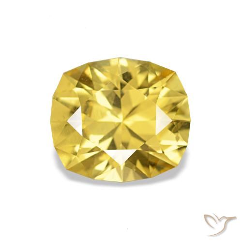 1.06ct Mittelgelb Saphir, Kissen, VS