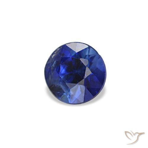 9.31 ct natürliche dunkelblau Saphir-Edelsteine, Rund Schliff, VS