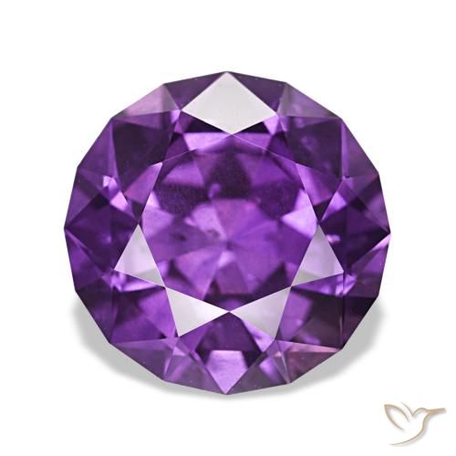 3,81 ctw natürlicher violetter Saphir, Rundschliff, VS