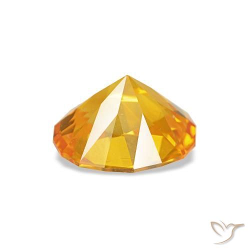 0,92 ctw natürlicher goldener Saphir, Oval Schliff, VVS
