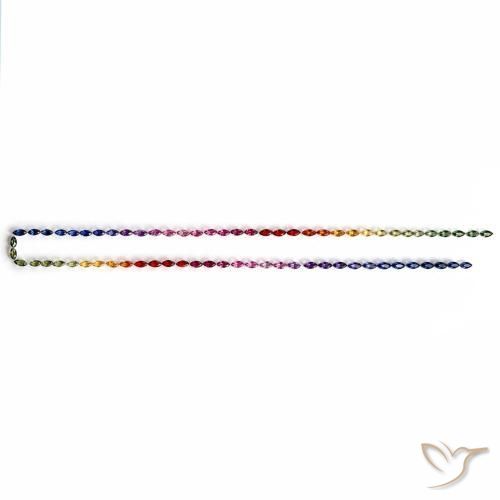 11,34 ct natürliche mehrfarbiger Saphir-Edelsteine, Marquise, VS