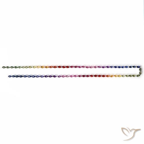 11,34 ct natürliche mehrfarbiger Saphir-Edelsteine, Marquise, VS