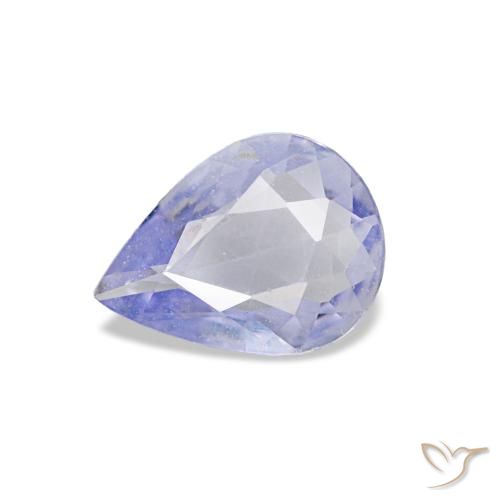 0,53 ctw natürlicher blauer Saphir, Birnenform, VVS-VS