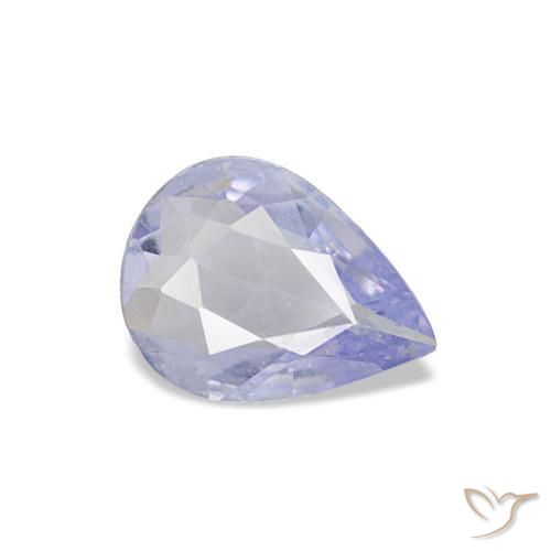 0,53 ctw natürlicher blauer Saphir, Birnenform, VVS-VS
