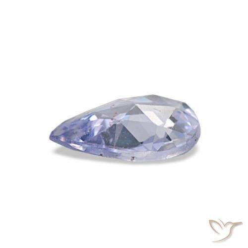 0,53 ctw natürlicher blauer Saphir, Birnenform, VVS-VS