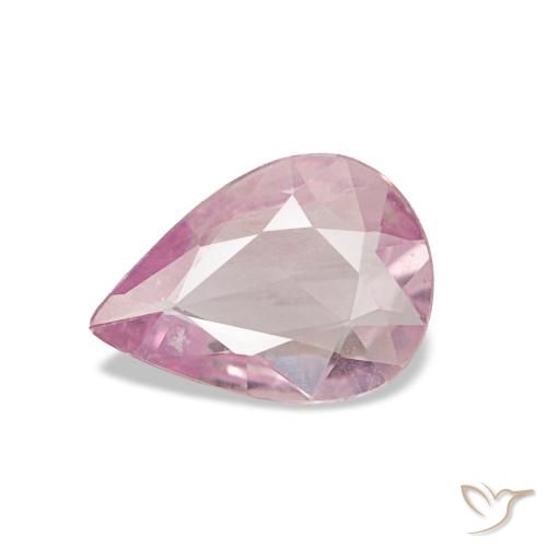 0.45ct Rosafarbener Saphir, Birnenform, VS