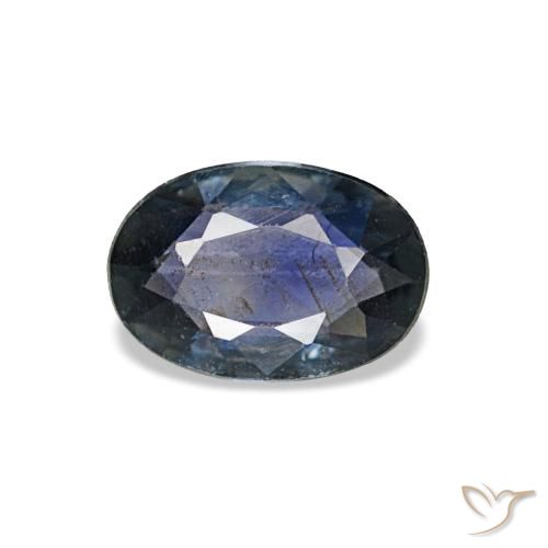 0,49 ctw natürlicher blauer Saphir, Oval Schliff, VS