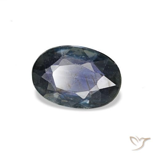 0,49 ctw natürlicher blauer Saphir, Oval Schliff, VS