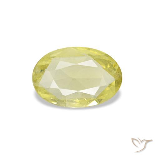 0.28ct Gelber Saphir, Oval, VVS-VS