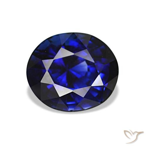 1.34ct Blauer Saphir, Oval, VVS