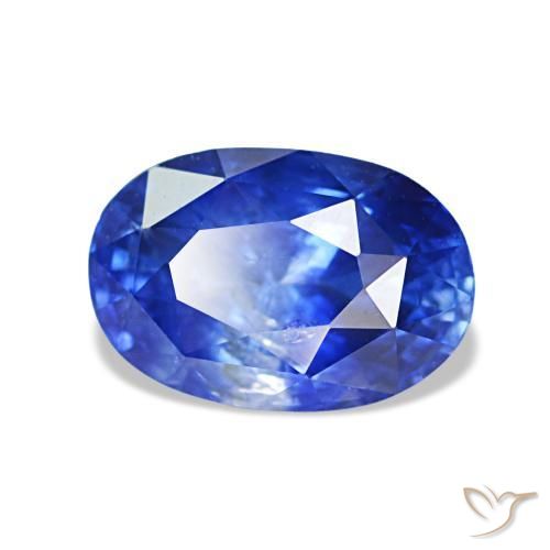 1,41 ctw natürlicher blauer Saphir, Oval Schliff, VS