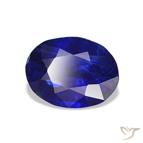1,43 ctw natürlicher blauer Saphir, Oval Schliff, VS
