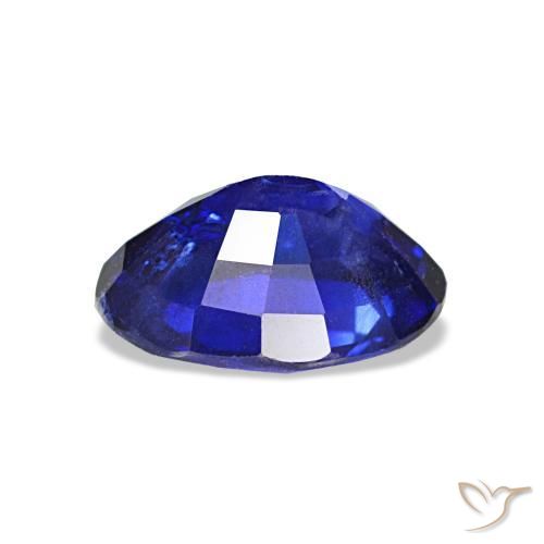 1,43 ctw natürlicher blauer Saphir, Oval Schliff, VS