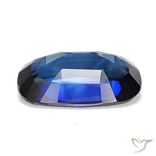 3,01 ctw natürlicher blauer Saphir, Kissenschliff, VVS