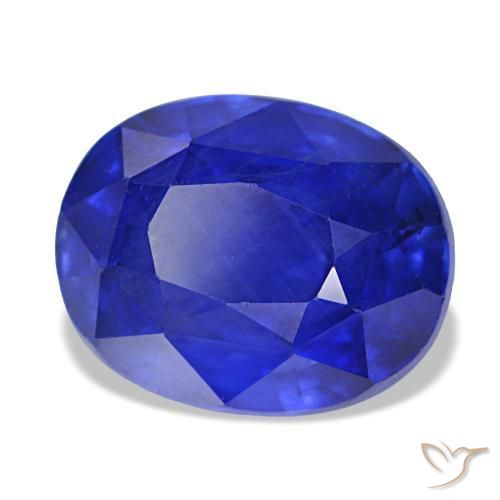 5,48 ctw natürlicher blauer Saphir, Oval Schliff, VS