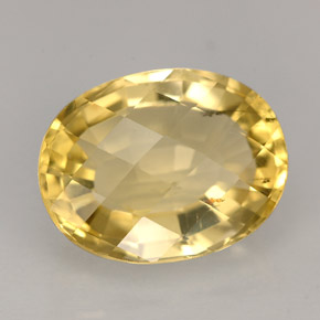5,95 ctw natürlicher gelber Skapolith, Oval Schliff, VS