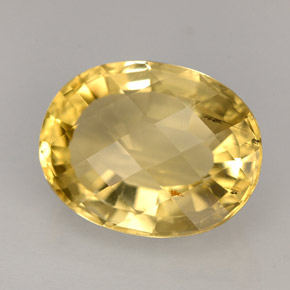 5,95 ctw natürlicher gelber Skapolith, Oval Schliff, VS