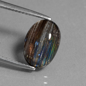 2,59 ctw natürlicher mehrfarbiger Skapolith, Oval Schliff, Transparent