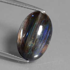 6,73 ctw natürlicher mehrfarbiger Skapolith, Oval Schliff, Transparent