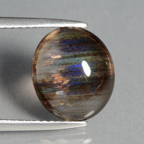 4,21 ctw natürlicher mehrfarbiger Skapolith, Oval Schliff, Transparent