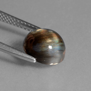 2,72 ctw natürlicher mehrfarbiger Skapolith, Oval Schliff, Transparent