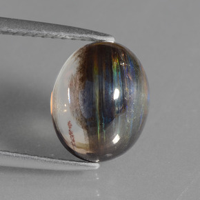 4,52 ctw natürlicher mehrfarbiger Skapolith, Oval Schliff, Transparent