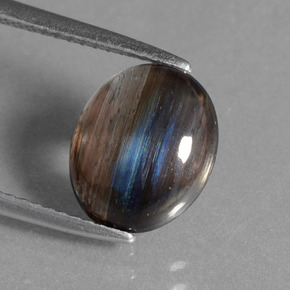 2,66 ctw natürlicher mehrfarbiger Skapolith, Oval Schliff, Transparent