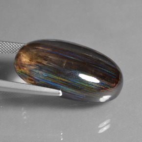 9,17 ctw natürlicher regenbogenfarbend Skapolith, Oval Schliff, Transparent