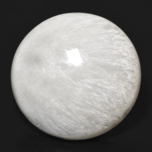 9,17 ctw natürlicher Nicht-gerade weiss Scolecit, Rund Schliff, Lichtundurchlässig