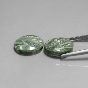 ct natürliche Grün Seraphinite-Edelsteine, Oval Schliff, Lichtundurchlässig