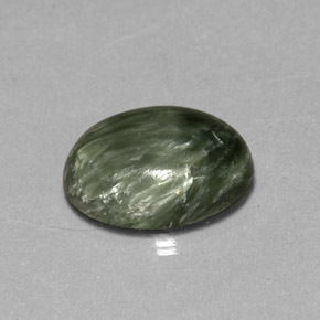 9,17 ctw natürlicher Grün Seraphinite, Oval Schliff, Lichtundurchlässig