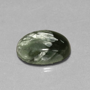 9,17 ctw natürlicher Grün Seraphinite, Oval Schliff, Lichtundurchlässig