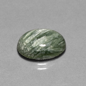 4,69 ctw natürlicher grüner Seraphinit, Oval Schliff, Lichtundurchlässig