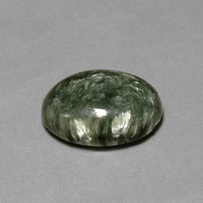 9,17 ctw natürlicher Grün Seraphinite, Oval Schliff, Lichtundurchlässig