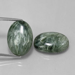  ct natürliche Grün Seraphinite-Edelsteine, Oval Schliff, Lichtundurchlässig