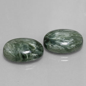  ct natürliche Grün Seraphinite-Edelsteine, Oval Schliff, Lichtundurchlässig