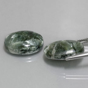  ct natürliche Grün Seraphinite-Edelsteine, Oval Schliff, Lichtundurchlässig