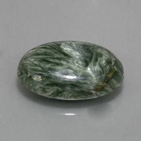 8,69 ctw natürlicher grüner Seraphinit, Oval Schliff, Lichtundurchlässig