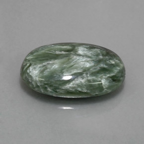 9,17 ctw natürlicher Grün Seraphinite, Oval Schliff, Lichtundurchlässig