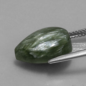 9,17 ctw natürlicher Grün Seraphinite, Birnenform, Lichtundurchlässig