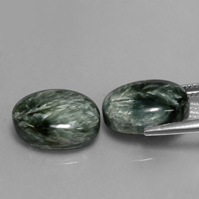  ct natürliche Grün Seraphinite-Edelsteine, Oval Schliff, Lichtundurchlässig