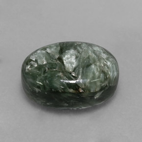 9,17 ctw natürlicher Grün Seraphinite, Oval Schliff, Lichtundurchlässig